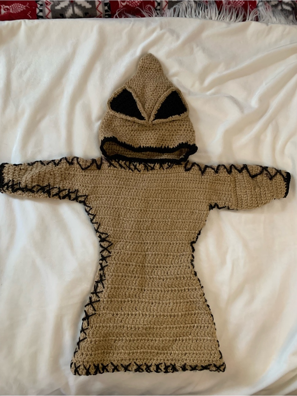 Handmade Custom Baby Oogie Boogie Costume Nightmare Before Christmas 3-6 months